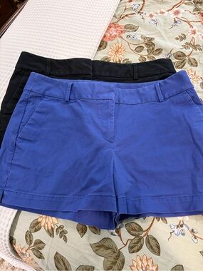 Loft Riviera Stretch Chino Shorts in Blue and Black